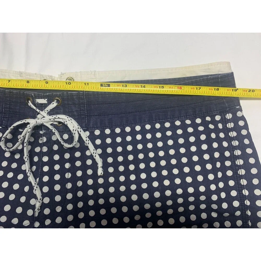 J.Crew Board Shorts Size 12 Lot Navy Blue Striped & Polka Dot Swim 2 pr